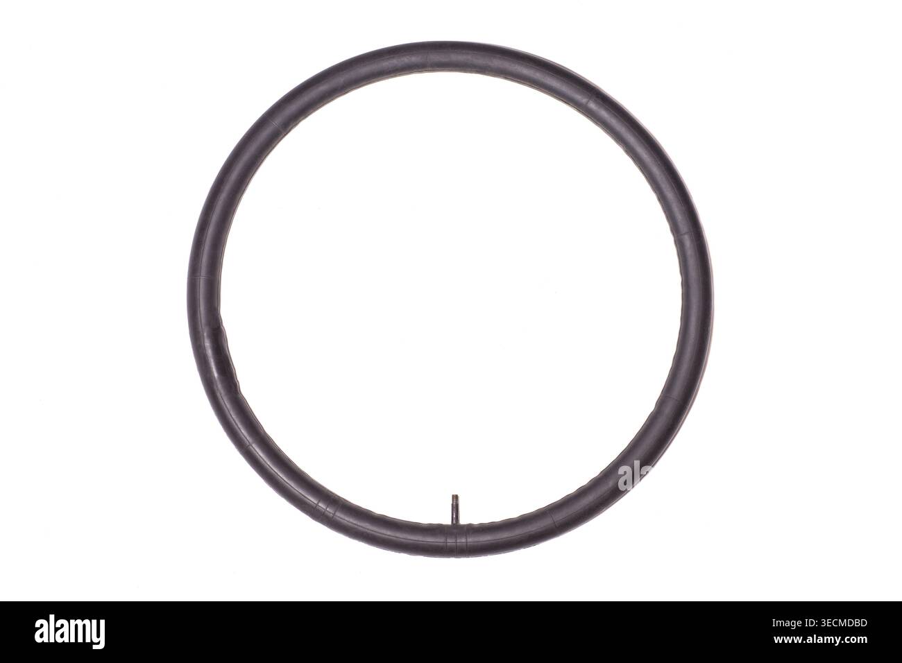 bicycle wheel camera isolated on white background Stock Photo