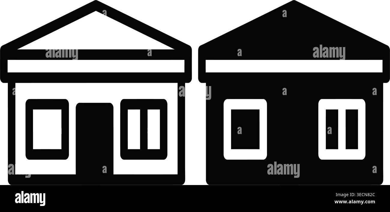 Black calculator icon set isolated on white Stock Vector