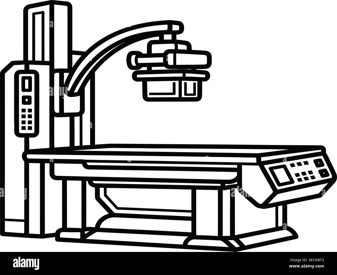 Old printing press machine with ink roller vector Stock Vector