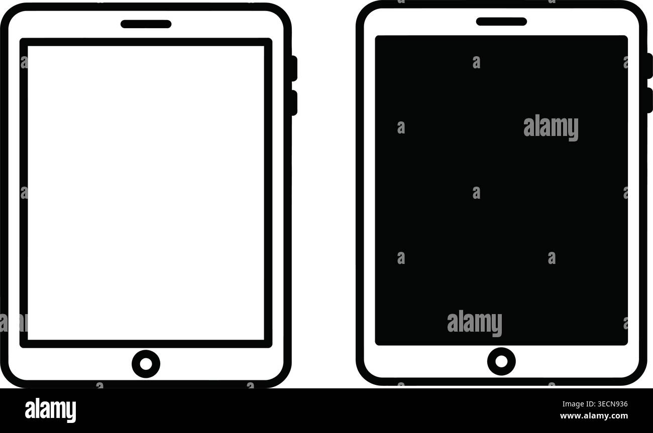 Minimalist smartphone mockup front and back views Stock Vector