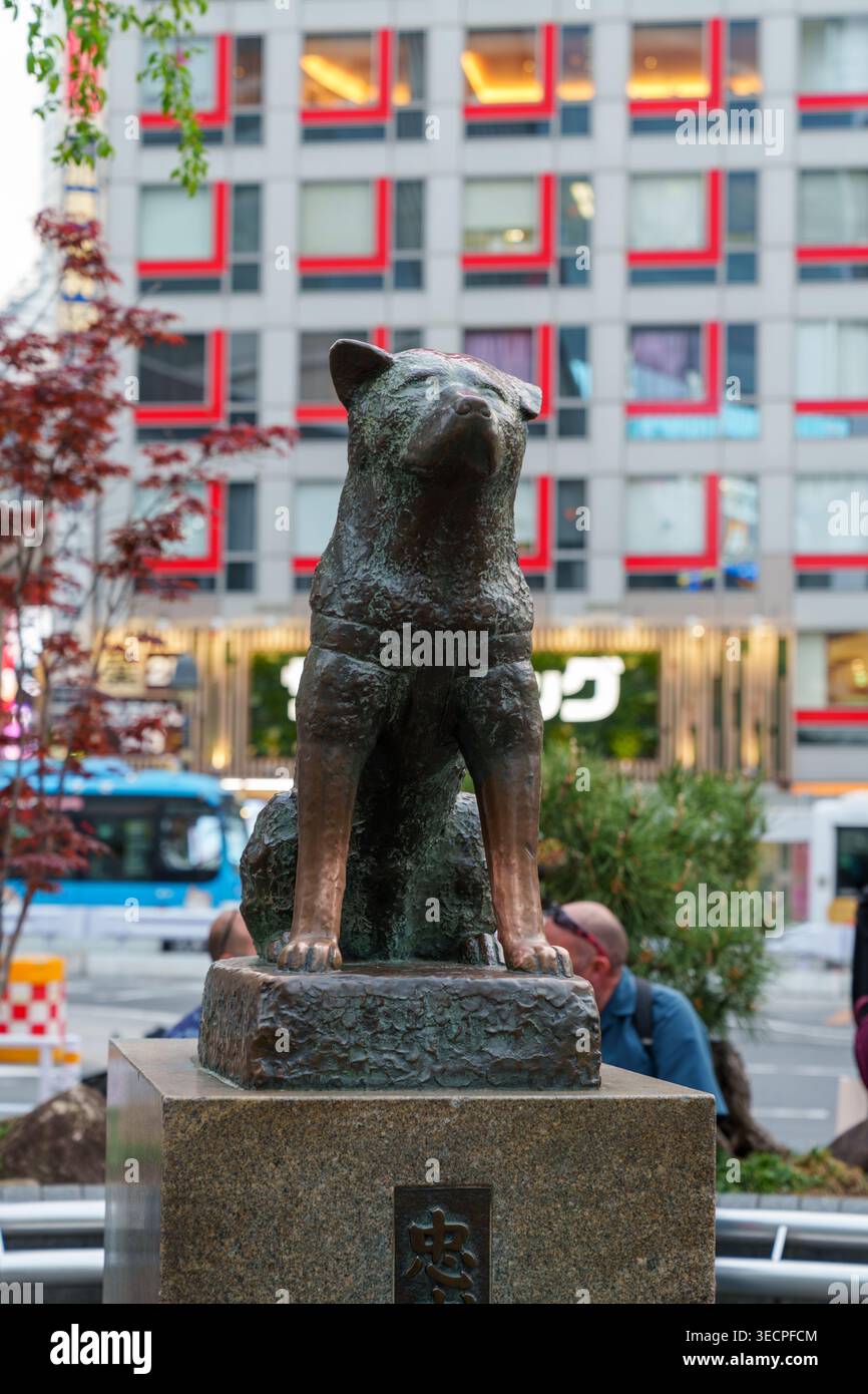 Shibuya crossing hachiko square tokyo hi-res stock photography and