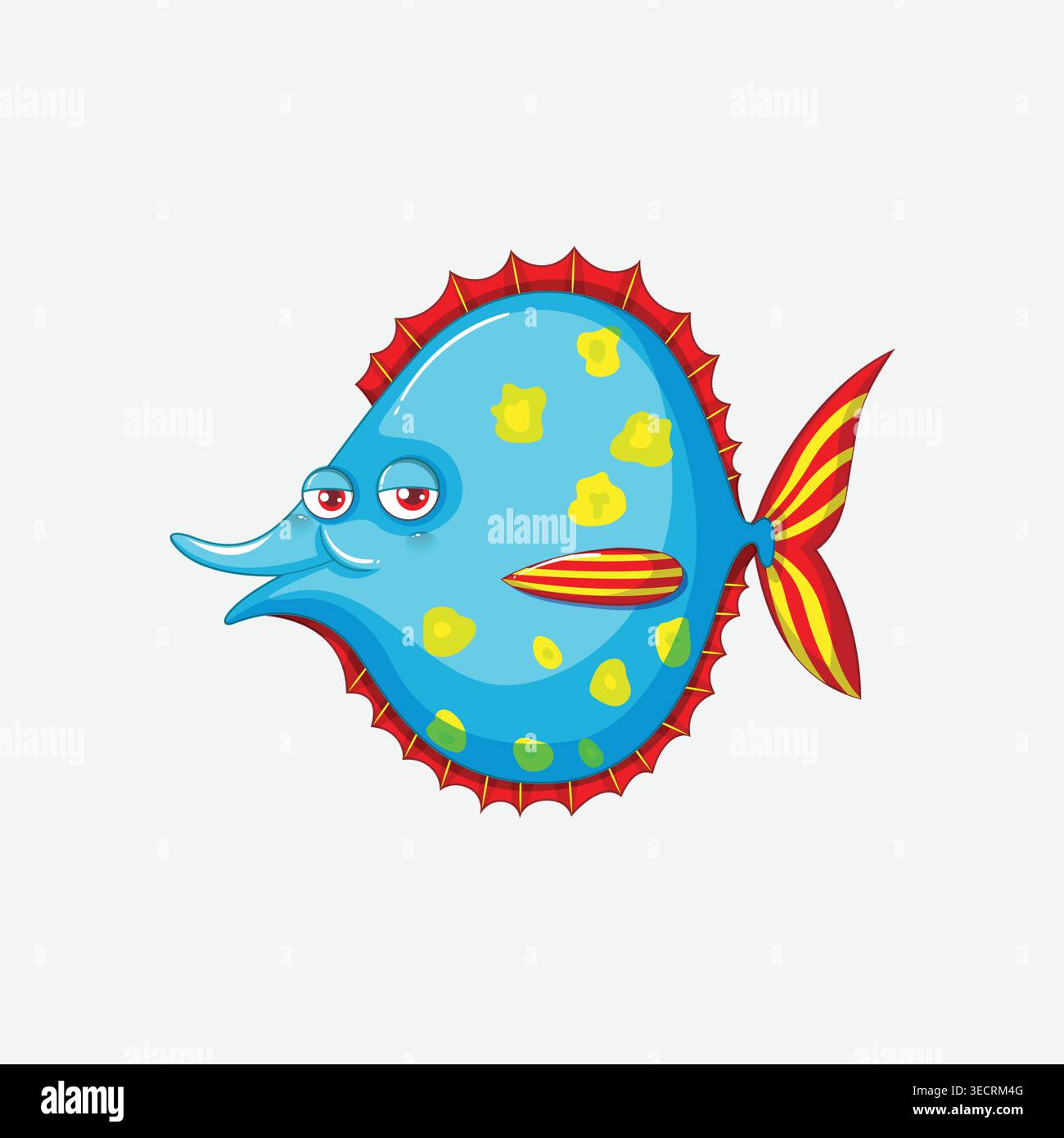 Professional fish brand logo design Stock Vector