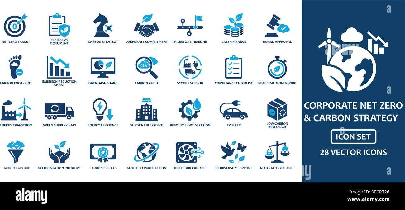 Comprehensive collection of twenty-eight blue and white environmental ...
