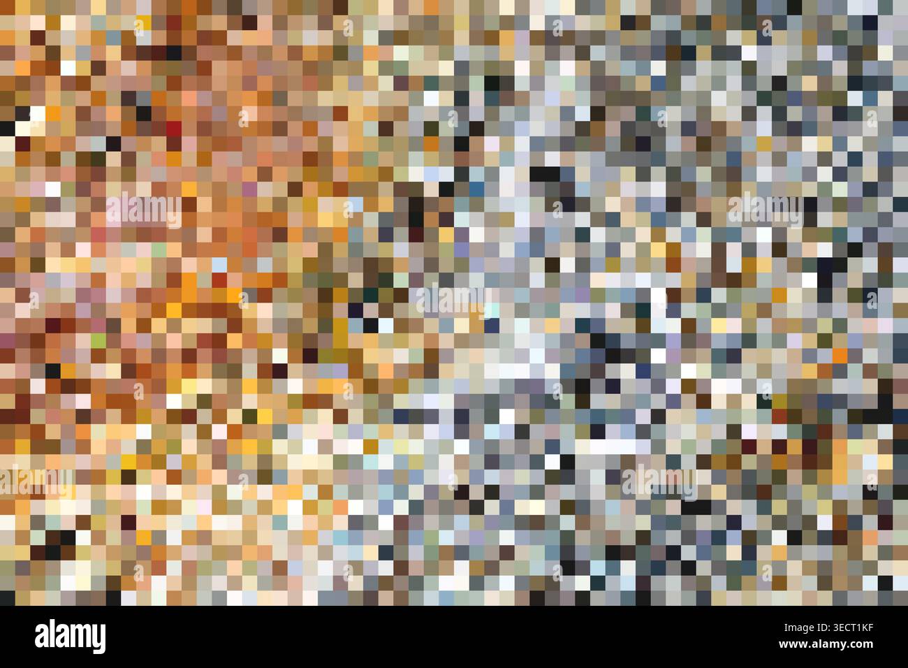 Pixelated mosaic pattern displaying dynamic colorful abstract texture Stock Photo