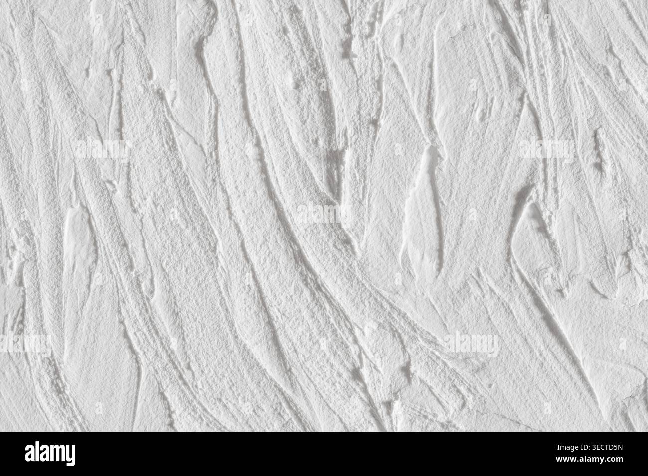 Concrete weathered surface vertical waves texture white macro Stock Photo