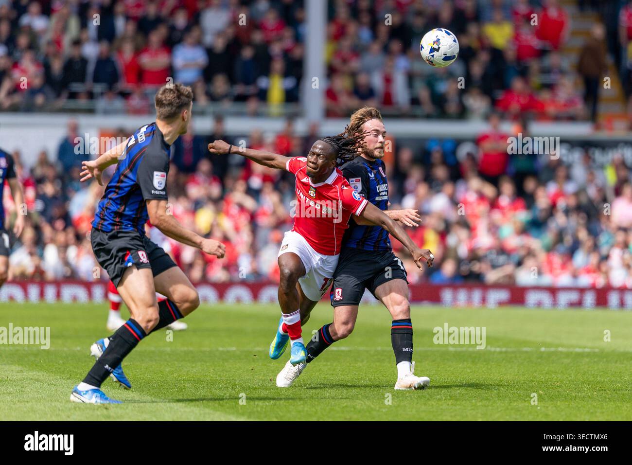 Stock Cae Ras 2nd May 2026; Stok Cae Ras, Racecourse Ground, Wrexham, Wales; EFL ...