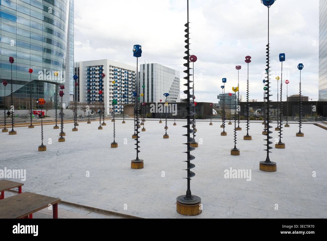 View of the iconic kinetic art installation 