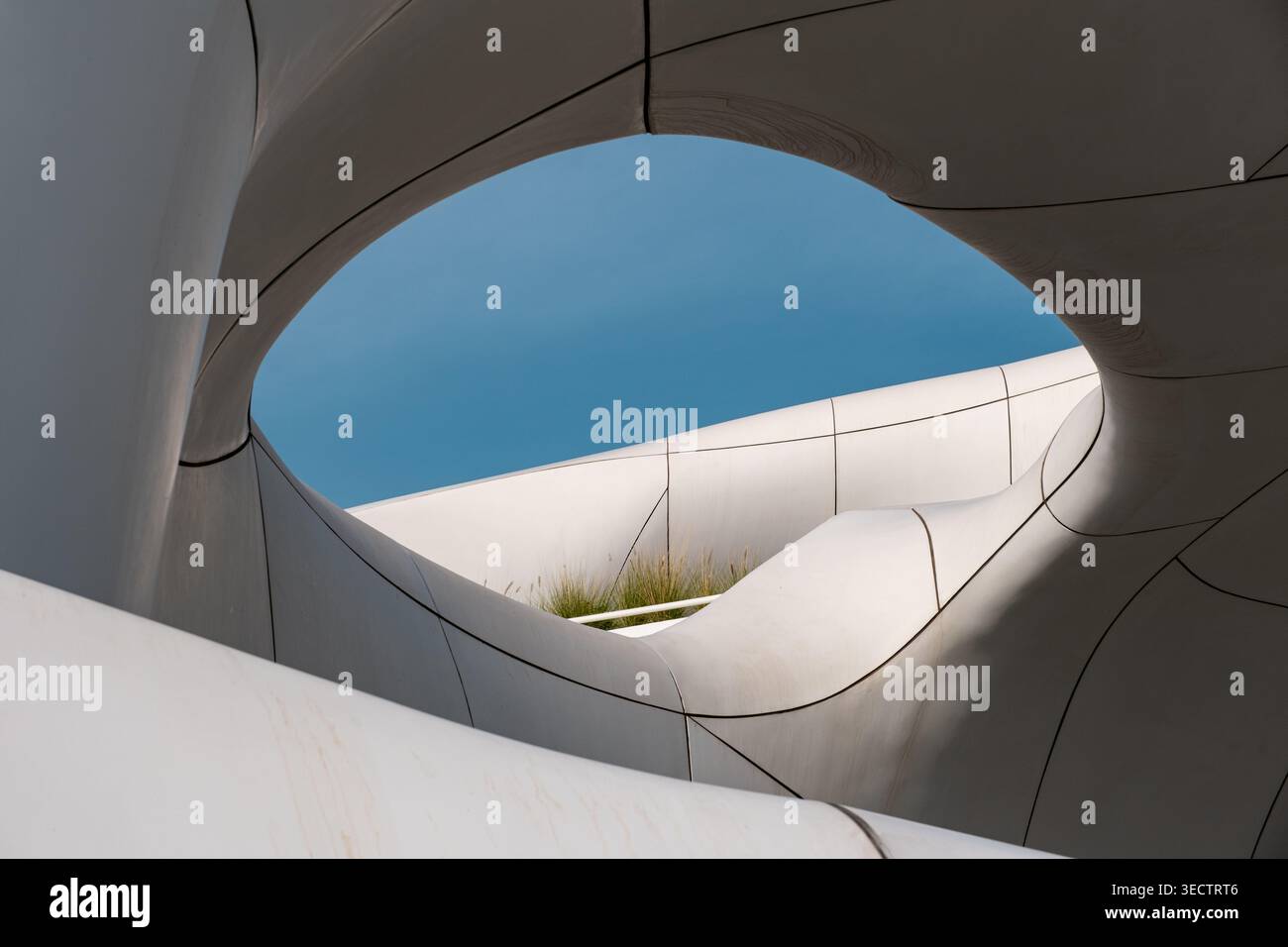 Opening Building Structural Curved structural opening in modern building at Saadiyat Cultural ...