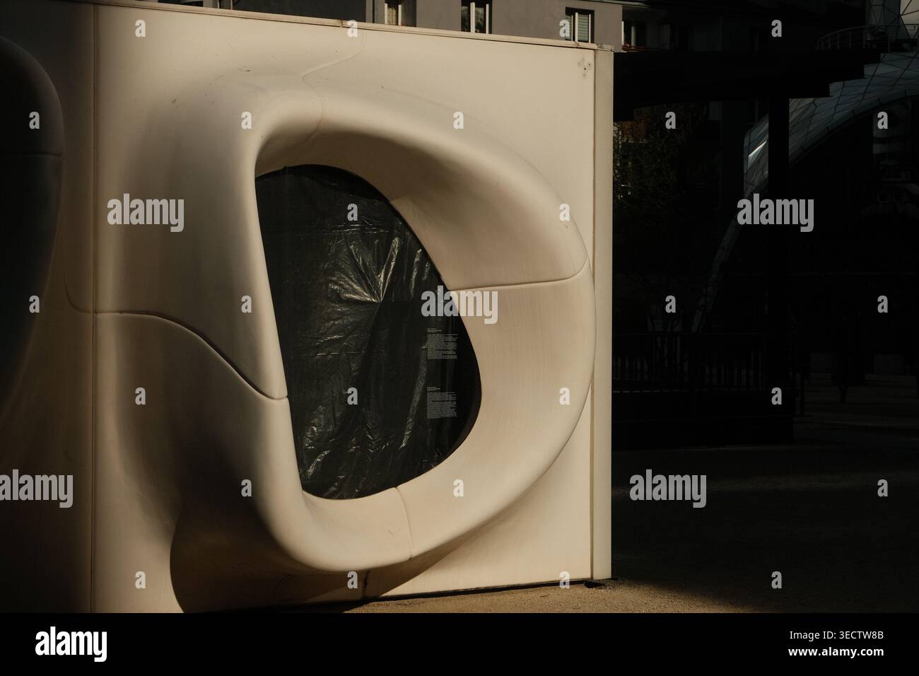 Abstract Sculptural Form Modern Architectural Detail Stock Photo