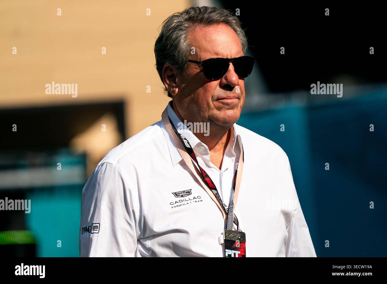 GM President Mark Reuss arrives to the Miami International Autodrome in ...