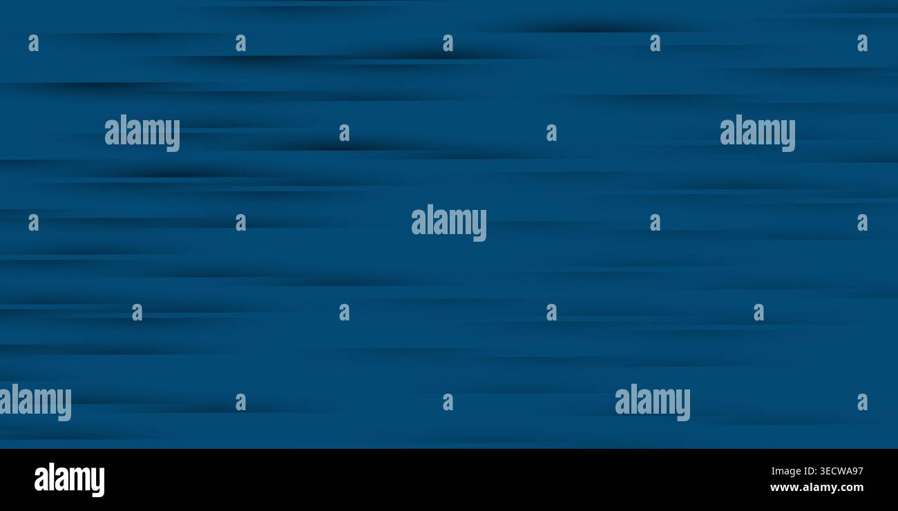 Abstract pattern featuring horizontal striped pattern on deep dark blue background Scratchy textured surface creates modern design template for web a Stock Vector