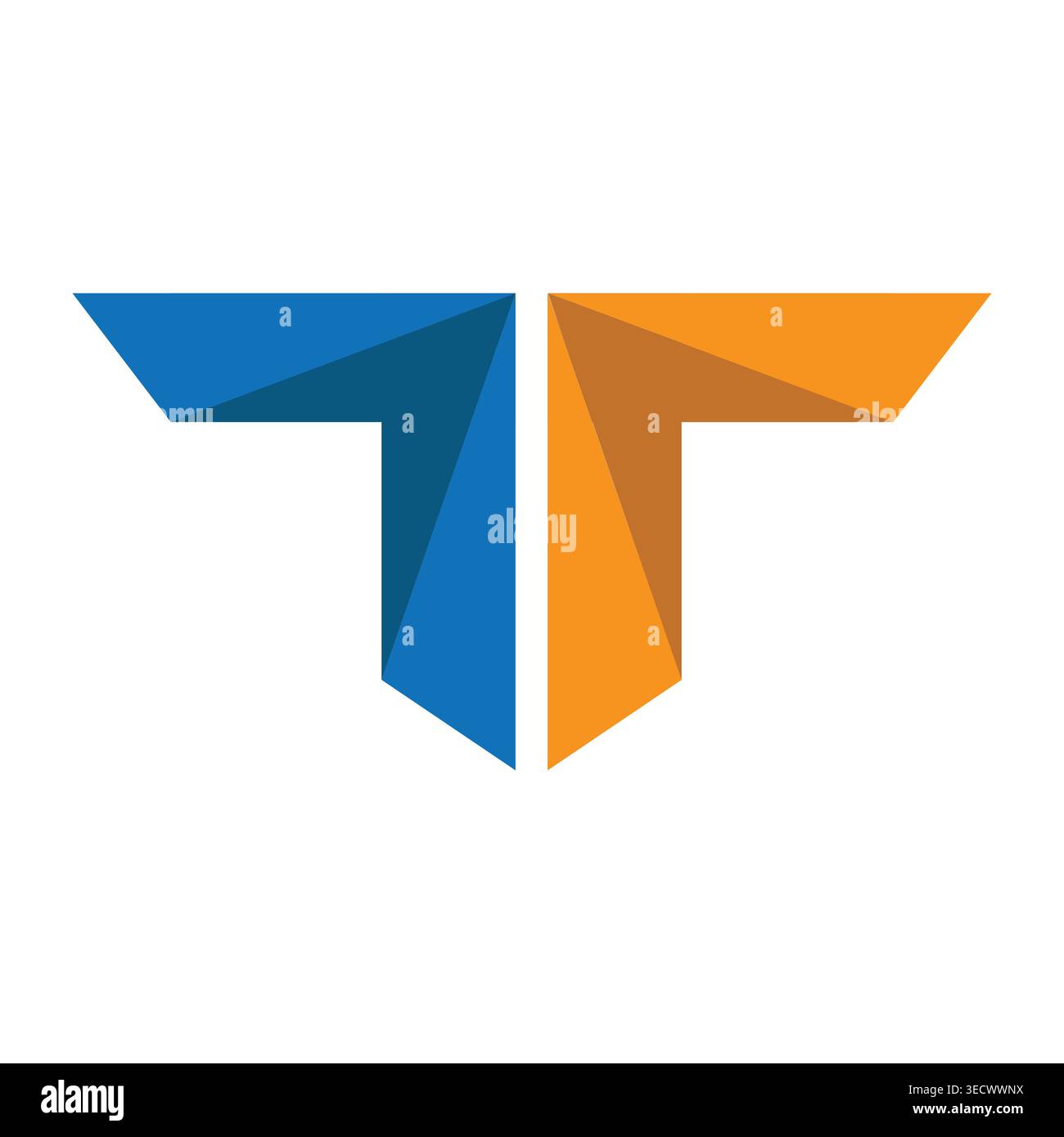 Creative letter t logo design branding Stock Vector