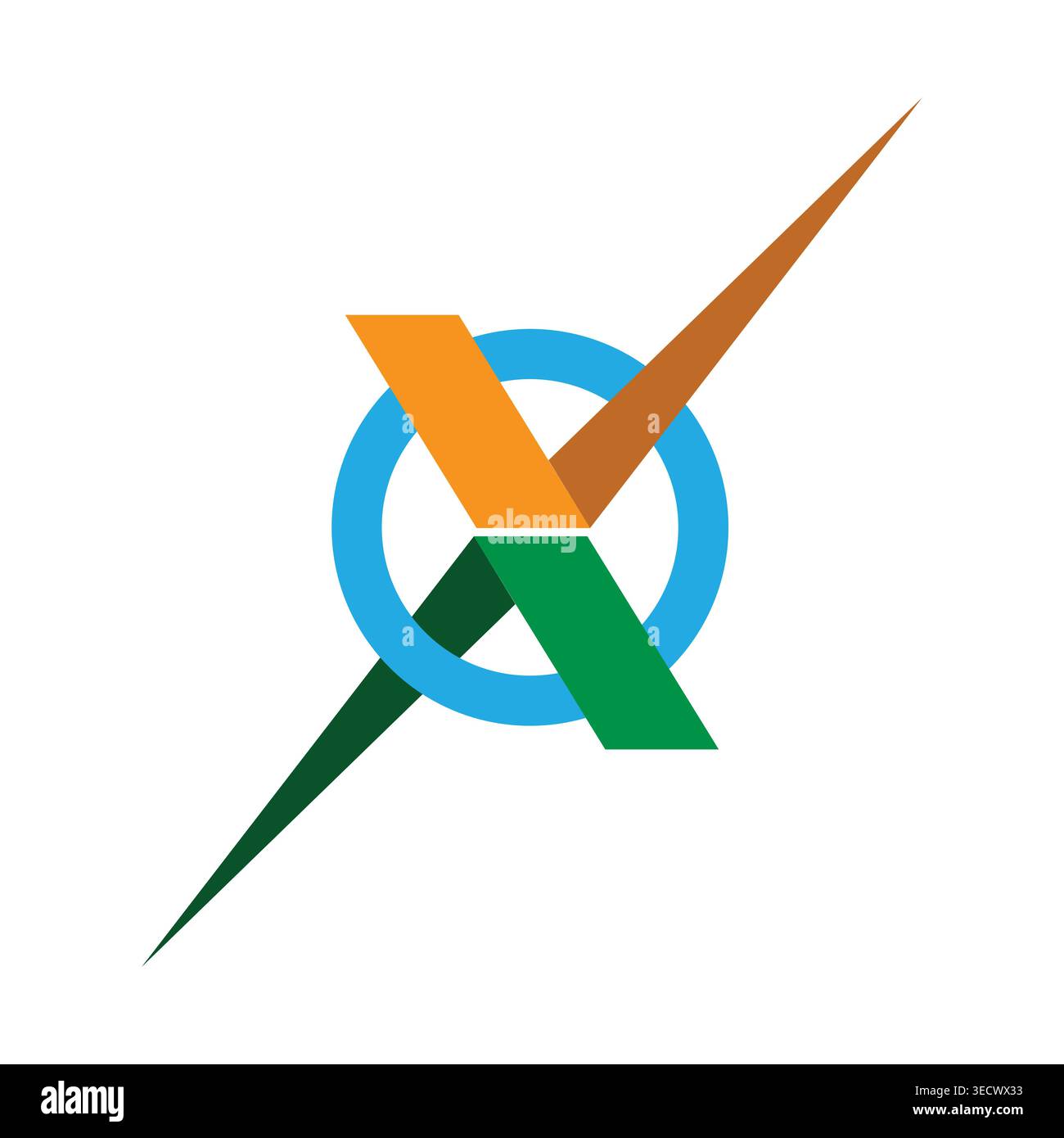 Letter x logo design branding Stock Vector