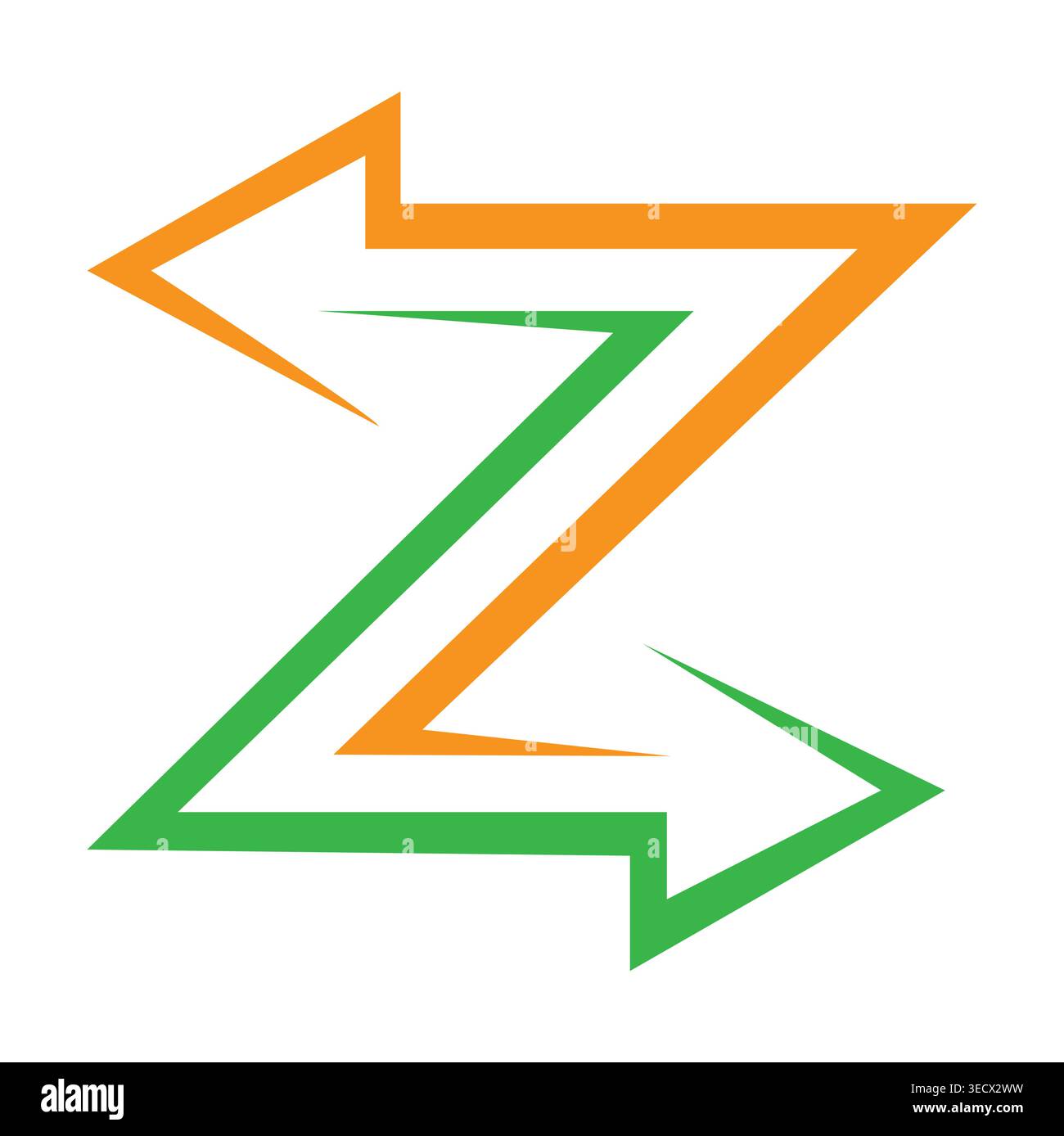 Z Letter Logo making inside design Stock Vector