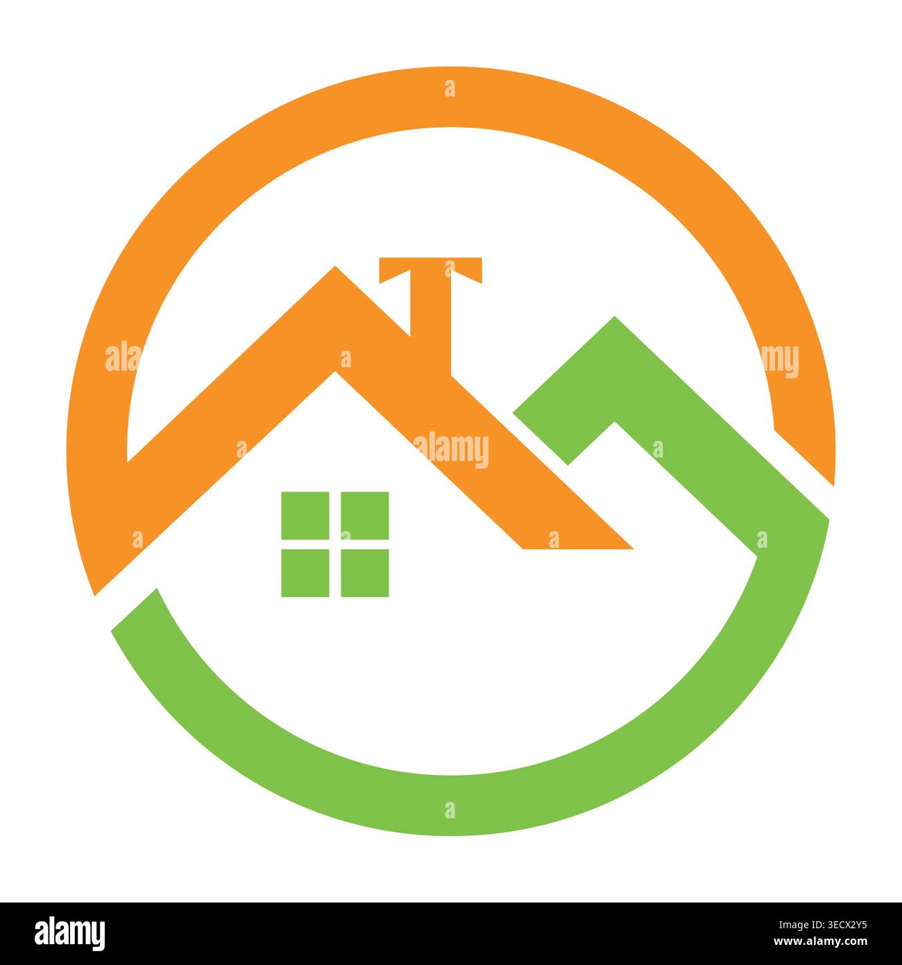 Real Estate House logo design Stock Vector