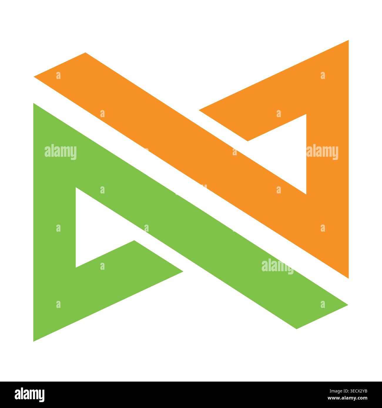 Letter n modern logo design Stock Vector