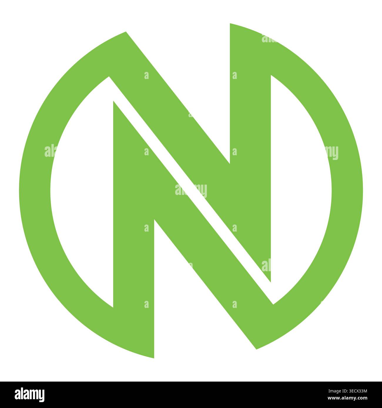 Letter n logo design and branding Stock Vector