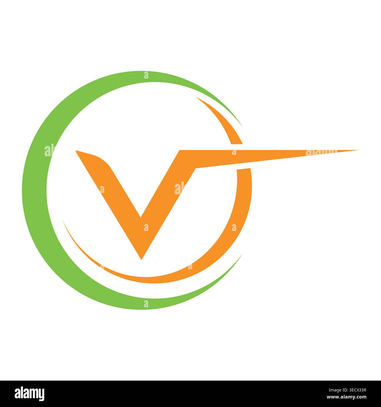 Letter v logo design and branding Stock Vector
