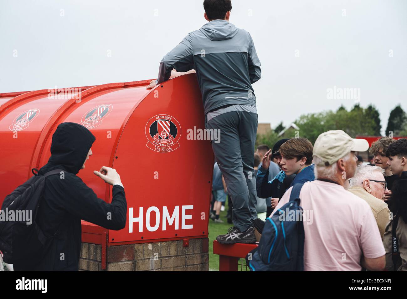 Manchester, UK, 2nd May 2026: Droylsden players and fans celebrate on ...