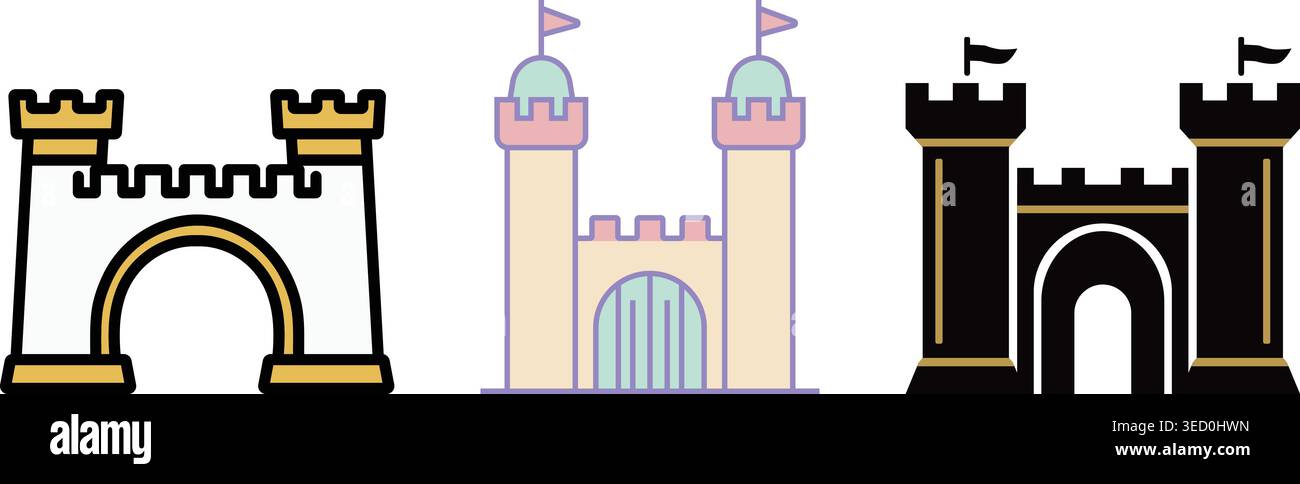 Storybook castle designs hi-res stock photography and images - Alamy
