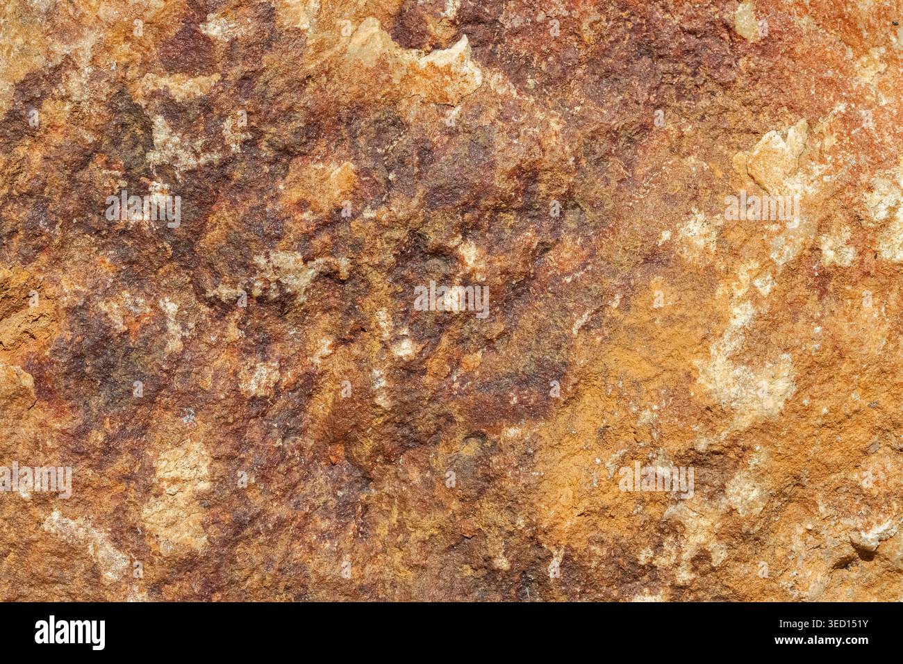 Brown golden stone rough texture Stock Photo