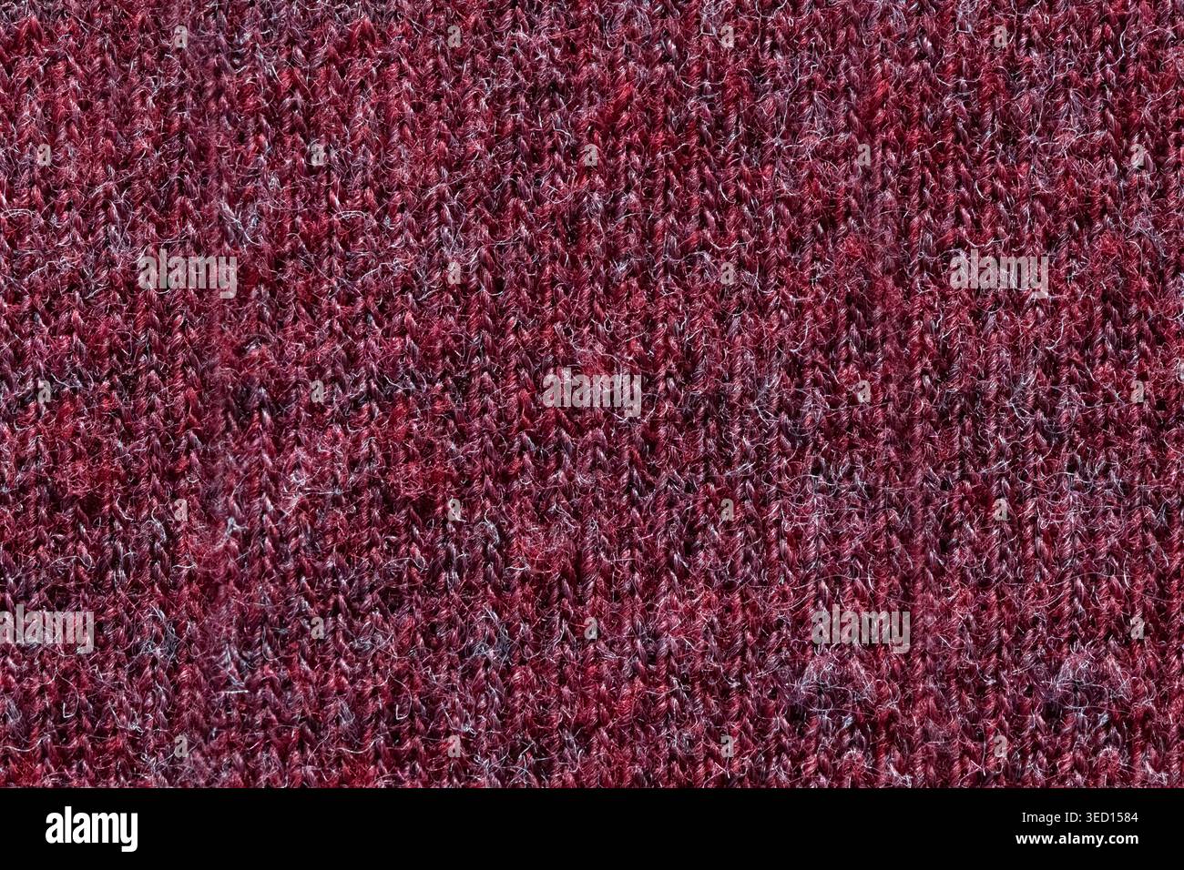 Knitted melange abstract woolen fabric soft texture Stock Photo