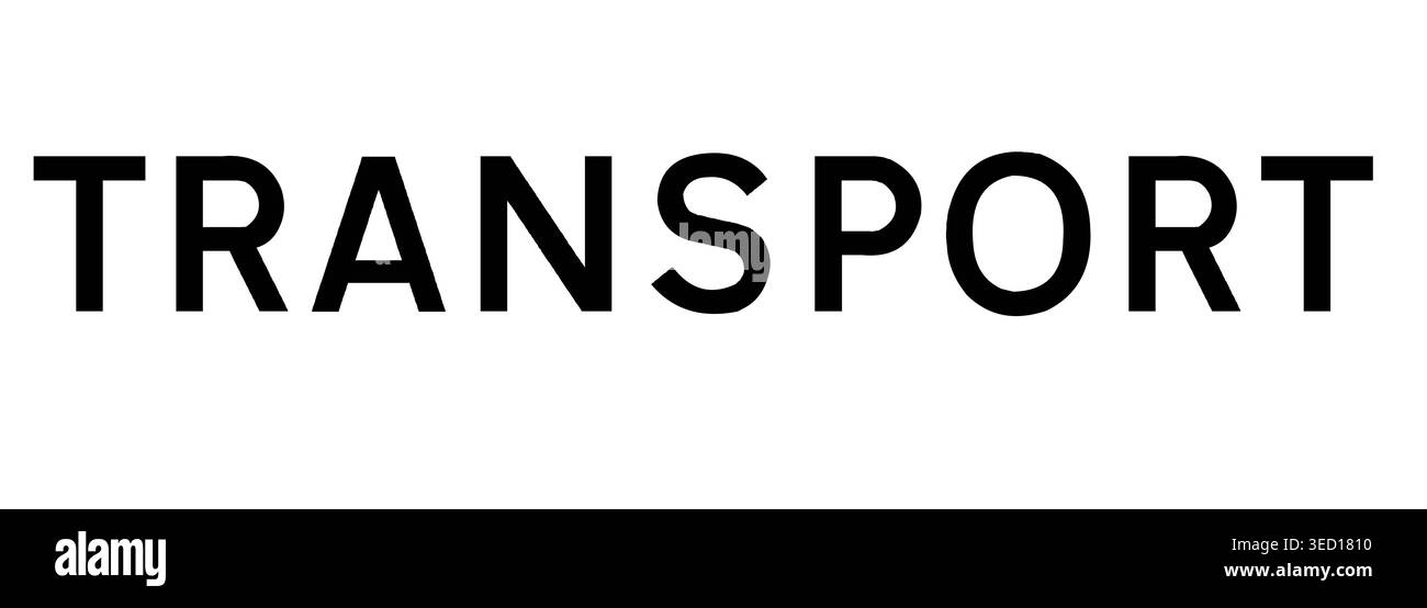 Digital composite. Fonts. Transport font written in transport font ...