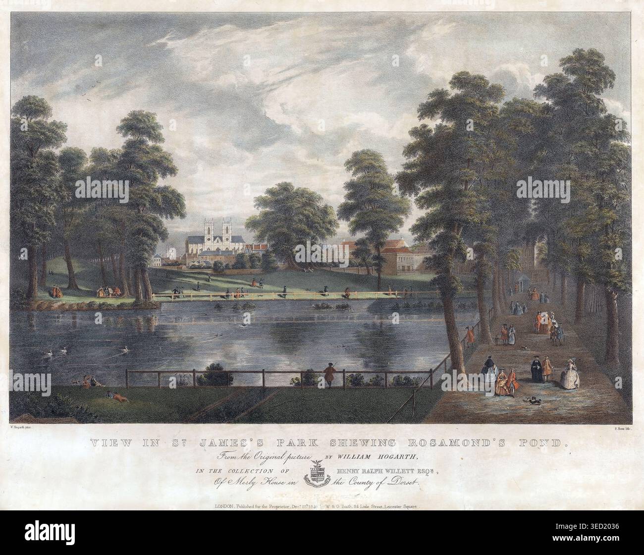 St james park london antique hi-res stock photography and images