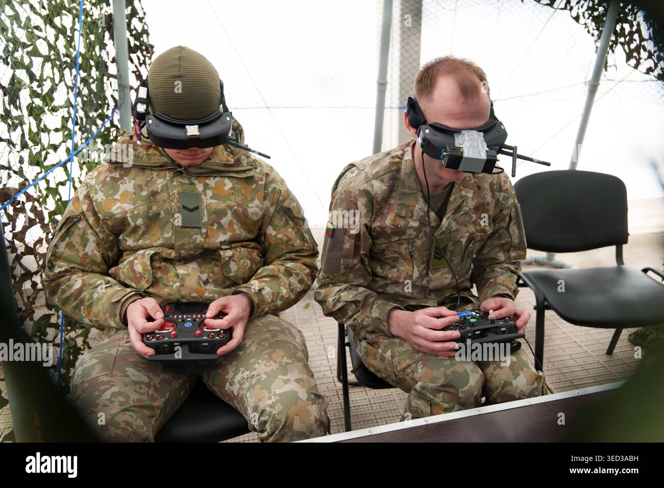 niforms using FPV goggles and remote controllers for drone piloting ...