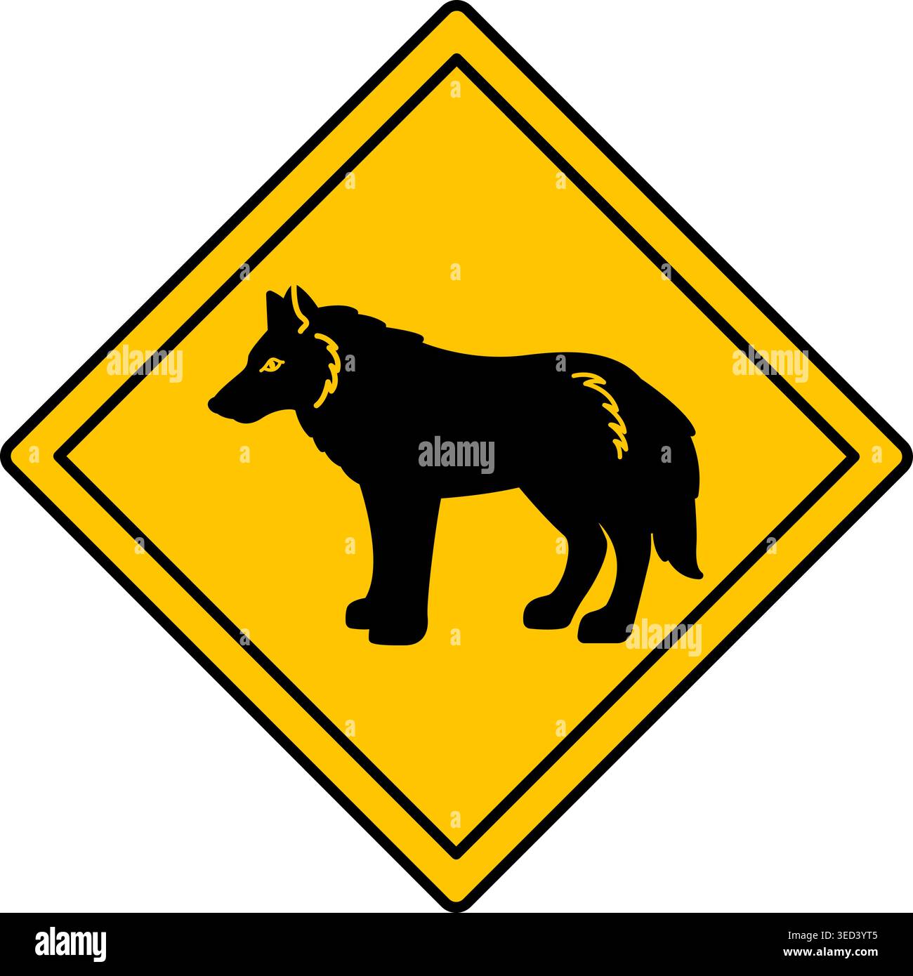 Wolf warning sign hi-res stock photography and images - Alamy