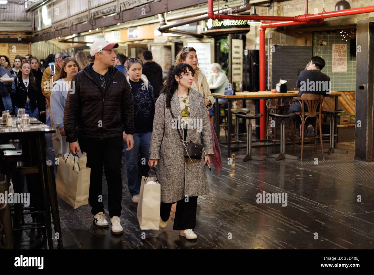 Shoppers crowd the Chelsea Local section inside Chelsea Market ...
