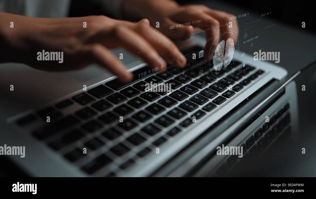 AI brain network powered by machine learning processes vast data through intelligent connections, enabling smart decisions, analysis, and autonomous Stock Photo