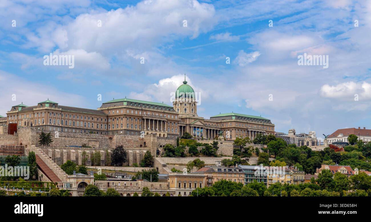 The Buda Castle in Budapest, Hungary, important cultural center which ...