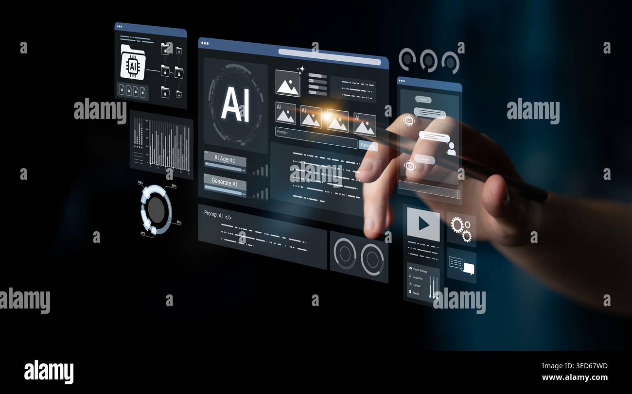 Interactive AI dashboard for prompt generation, analytics and ...