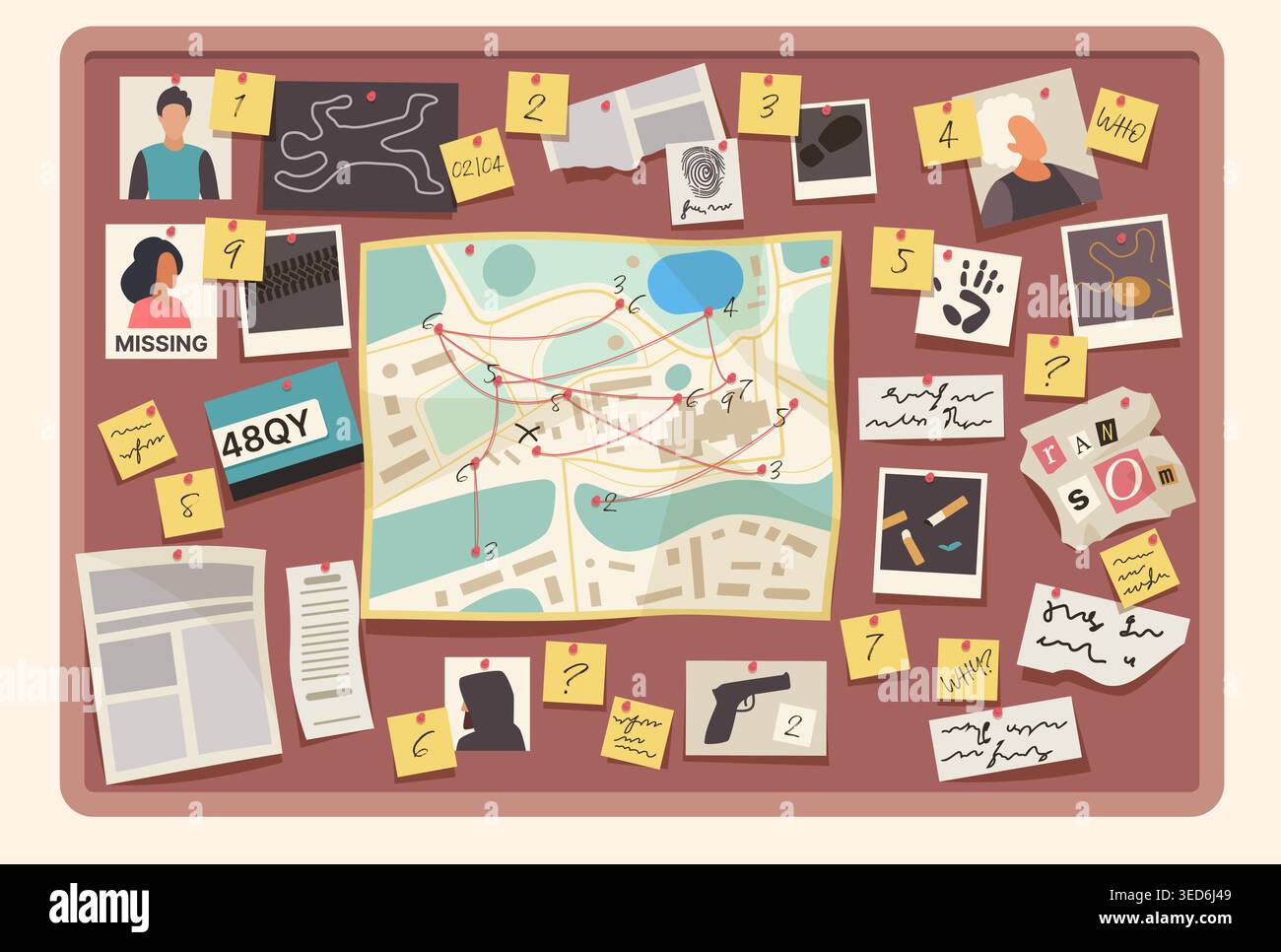 Map of ransom hi-res stock photography and images - Alamy