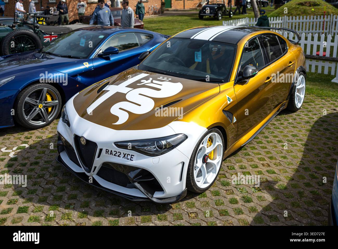 2022 Alfa Romeo Giulia GTAm, on display at the Bicester Motion Scramble ...