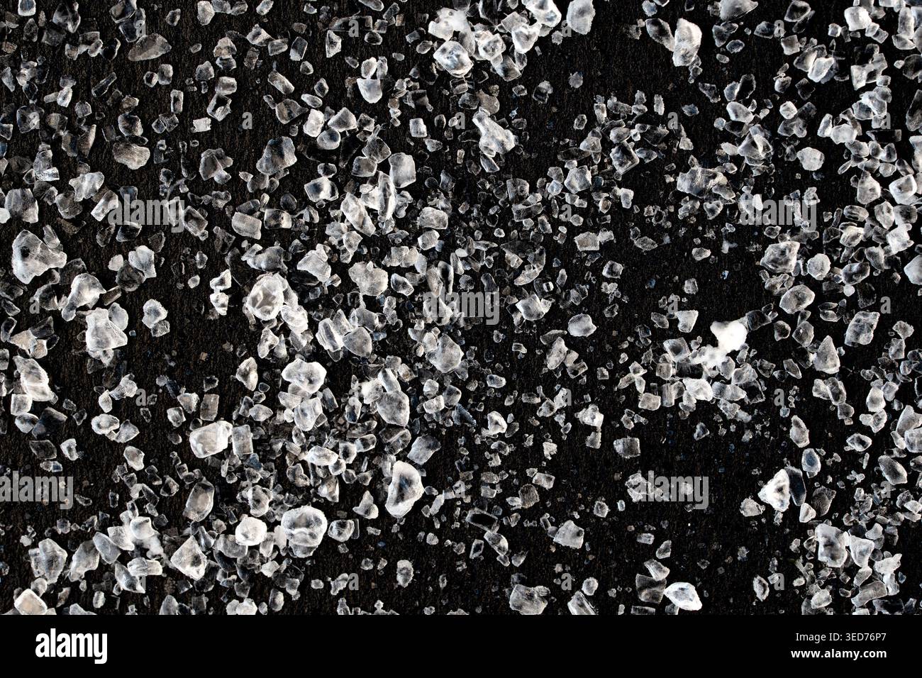 Ice crystals cubes effect macro Stock Photo