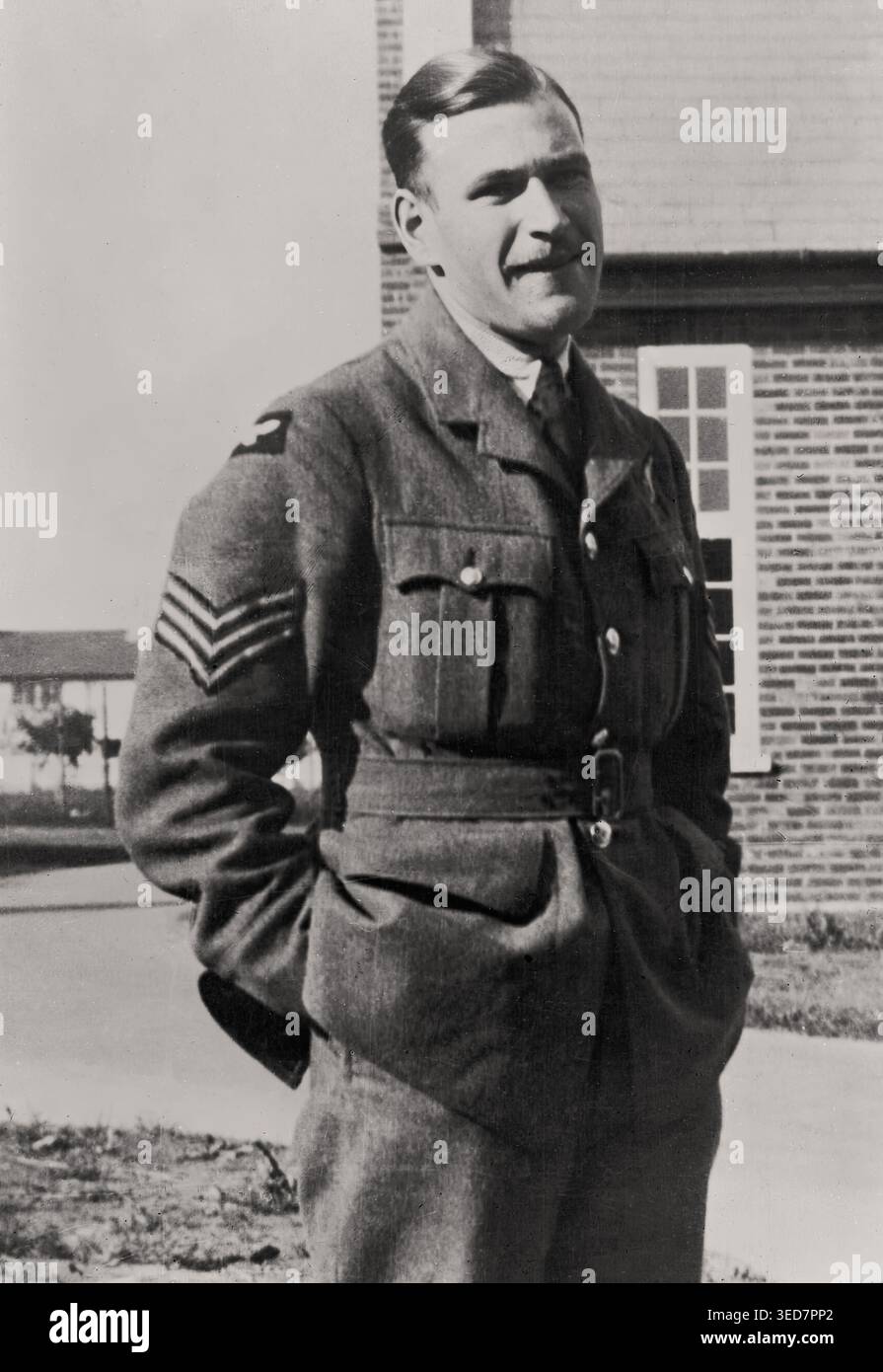 RAF Pilot Thomas Gray Knight  VC   Historical Document, World War II Era Stock Photo