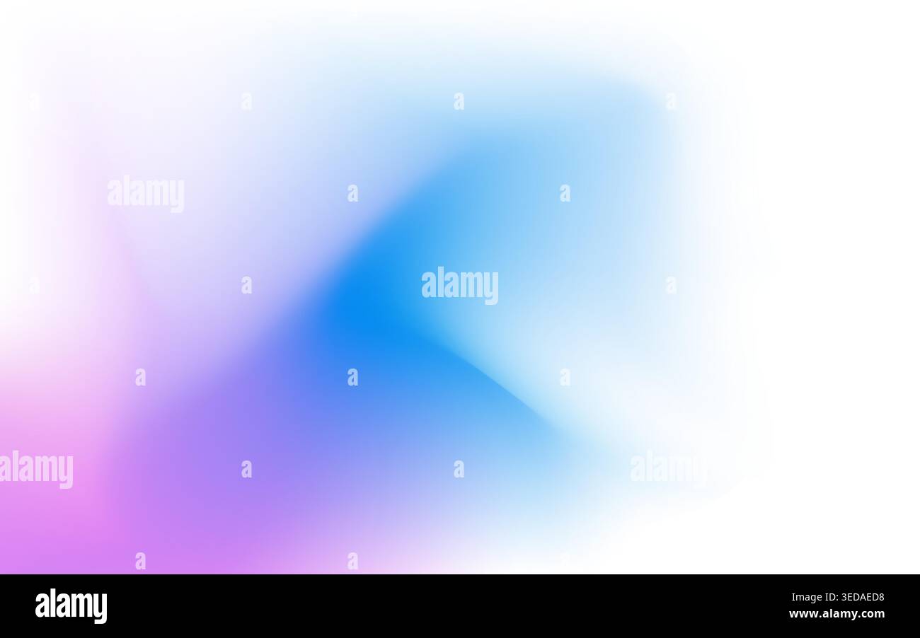 Soft gradient background with colorful mesh. Abstract blur with smooth light transition. White texture with color effect. Modern minimal backdrop for Stock Vector