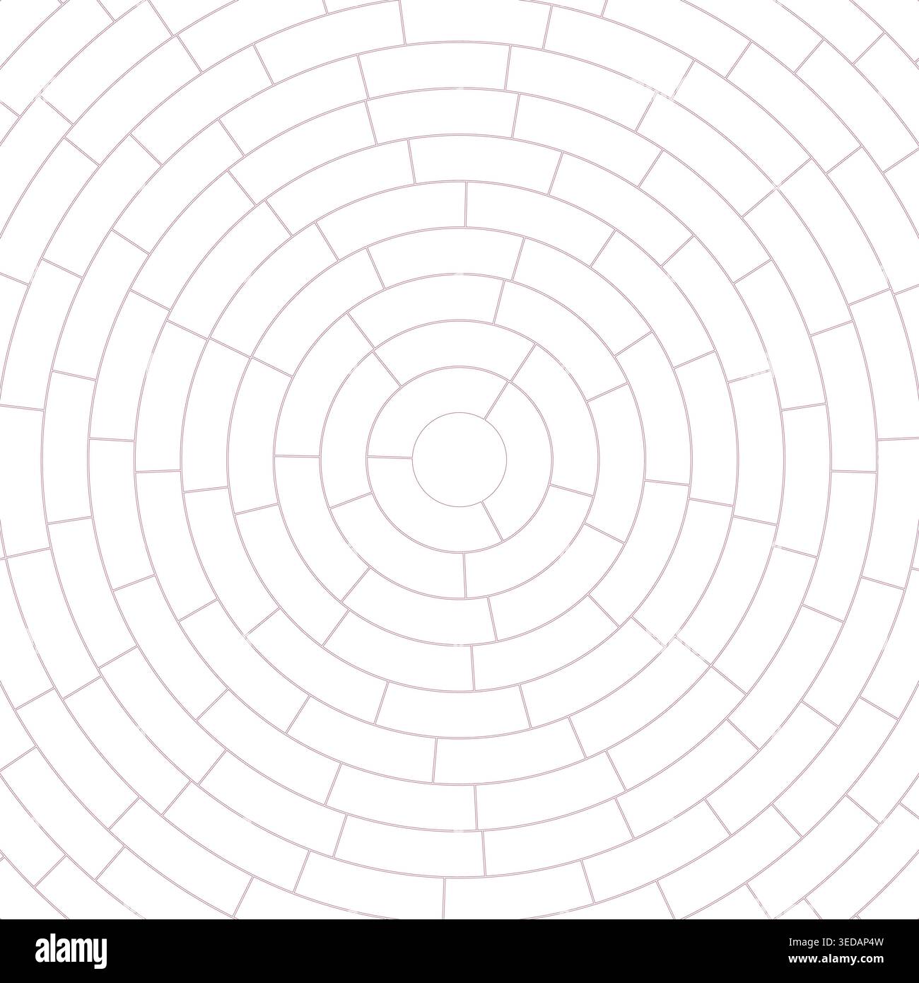 Segments centered. Abstract pattern. Simple cells outline. Light weight. Small padding. Elegant vector illustration. Stock Vector