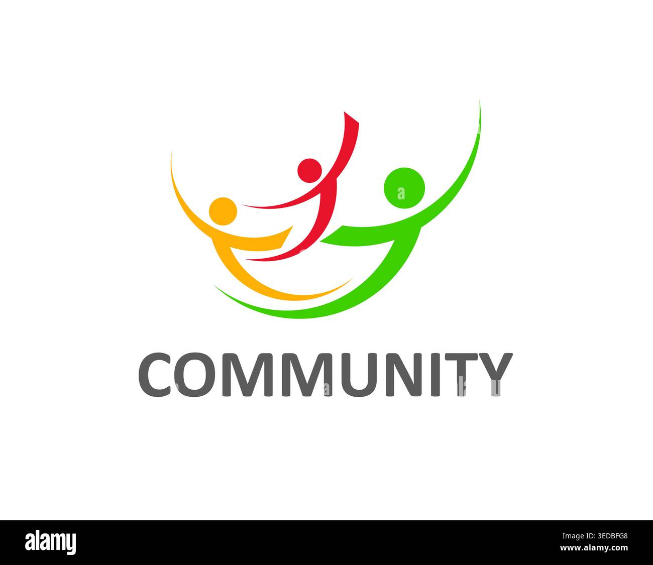 People community and connect icon, teamwork symbol Stock Vector