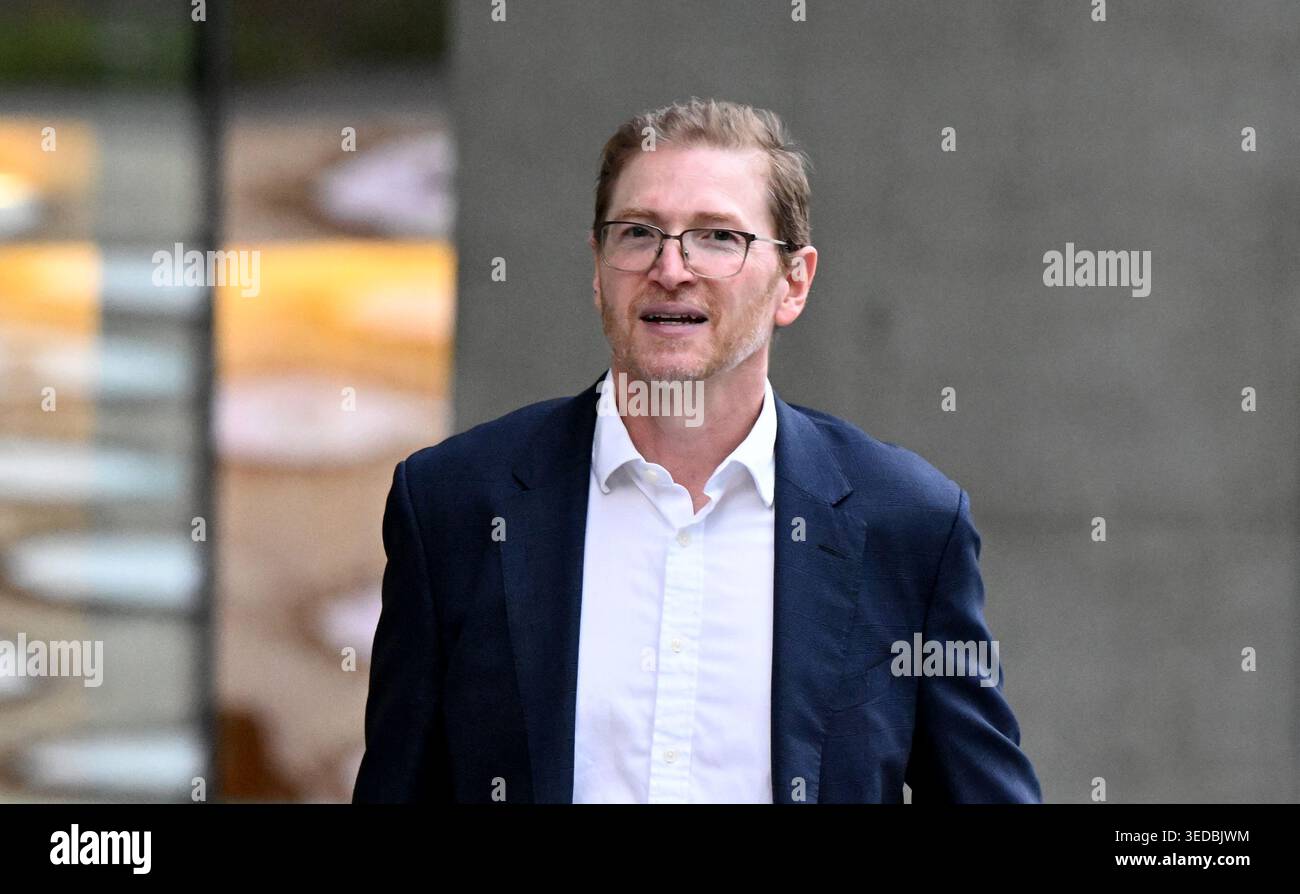Defence barrister Angus Edwards KC is seen leaving the Supreme Court in ...
