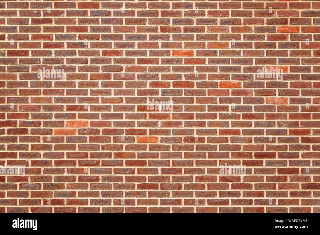 Red brick wall for background use Stock Photo
