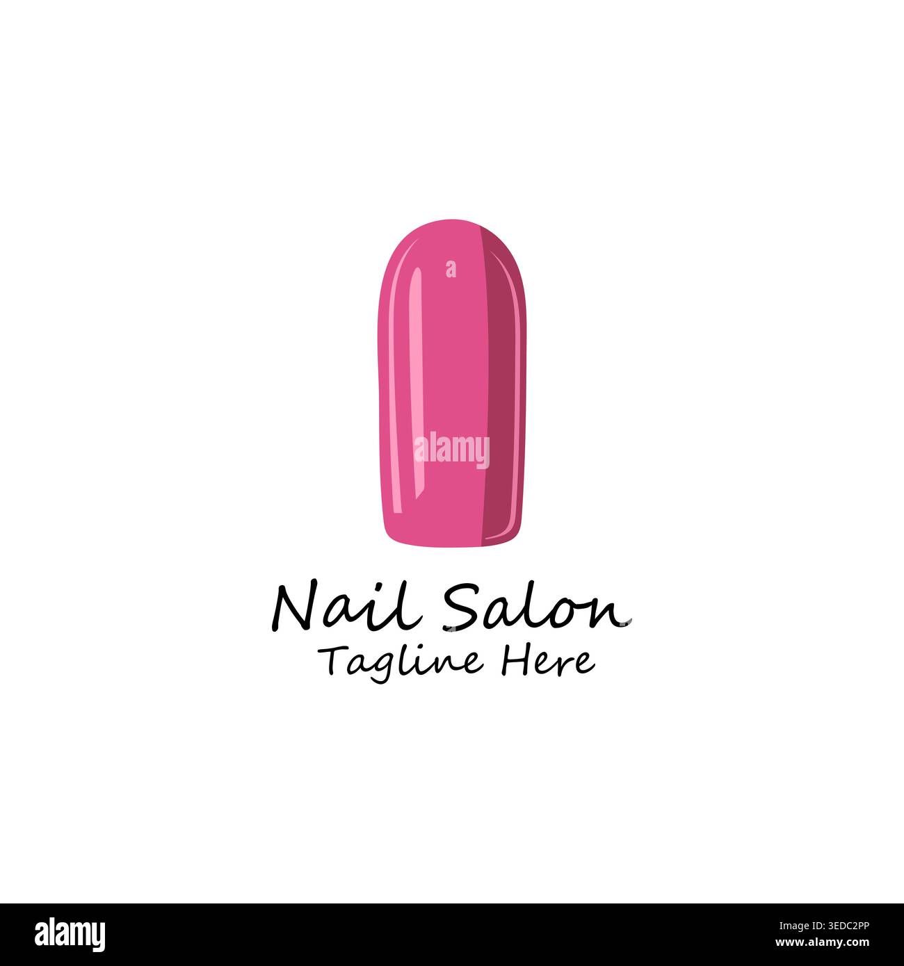 Nail salon logo with beauty and manicure concept Stock Vector