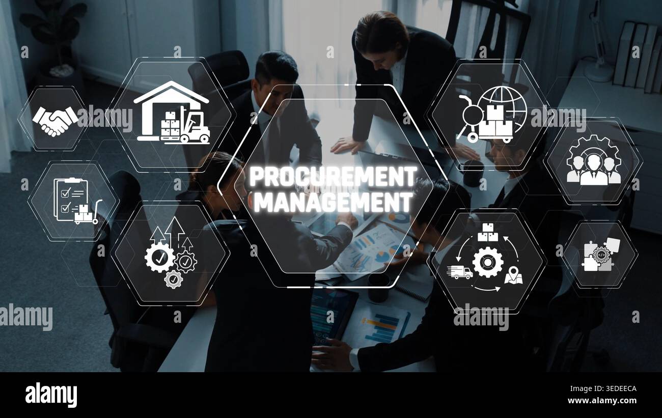 Collaborative Team Engaging in Procurement Management with Workflow and ...