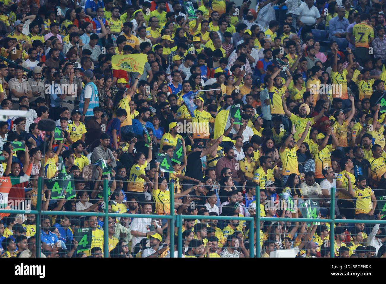 Csk Fan Rally CSK fans supporting the team during Delhi Capitals vs Chennai Super ...
