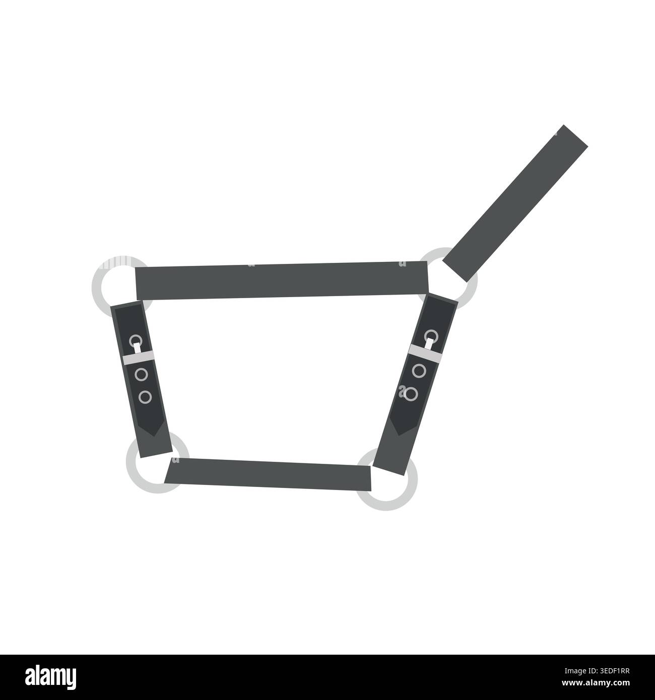 Vector flat horse halter isolated on white background Stock Vector