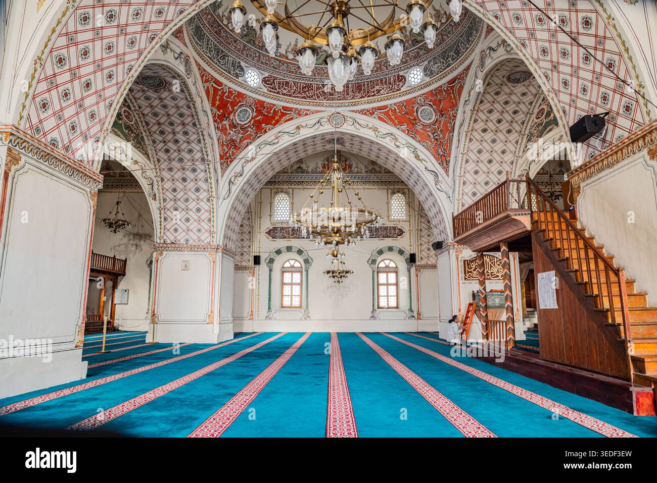 Plovdiv, Bulgaria. October 24, 2023. Interior domes and arches in the Sultan Murad Mosque. Stock Photo