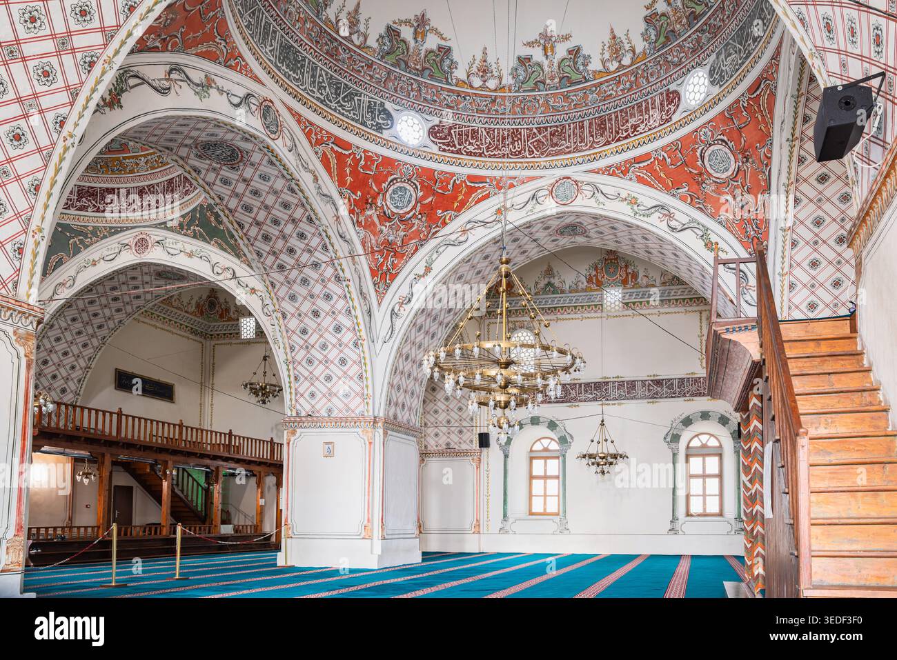 Plovdiv, Bulgaria. October 24, 2023. Interior domes and arches in the Sultan Murad Mosque. Stock Photo