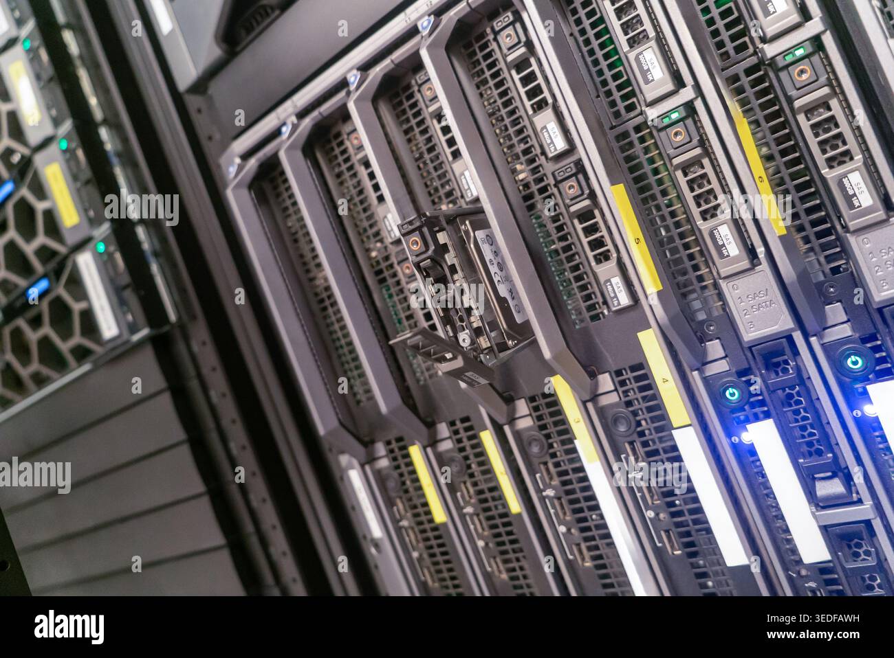 Server Rack Ats Design A modern server rack showcasing advanced technology in a data center ...